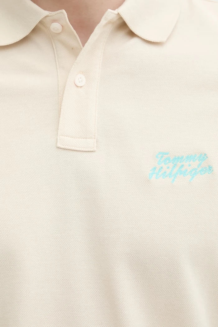 Tommy Hilfiger тениска с яка мъжка от памук