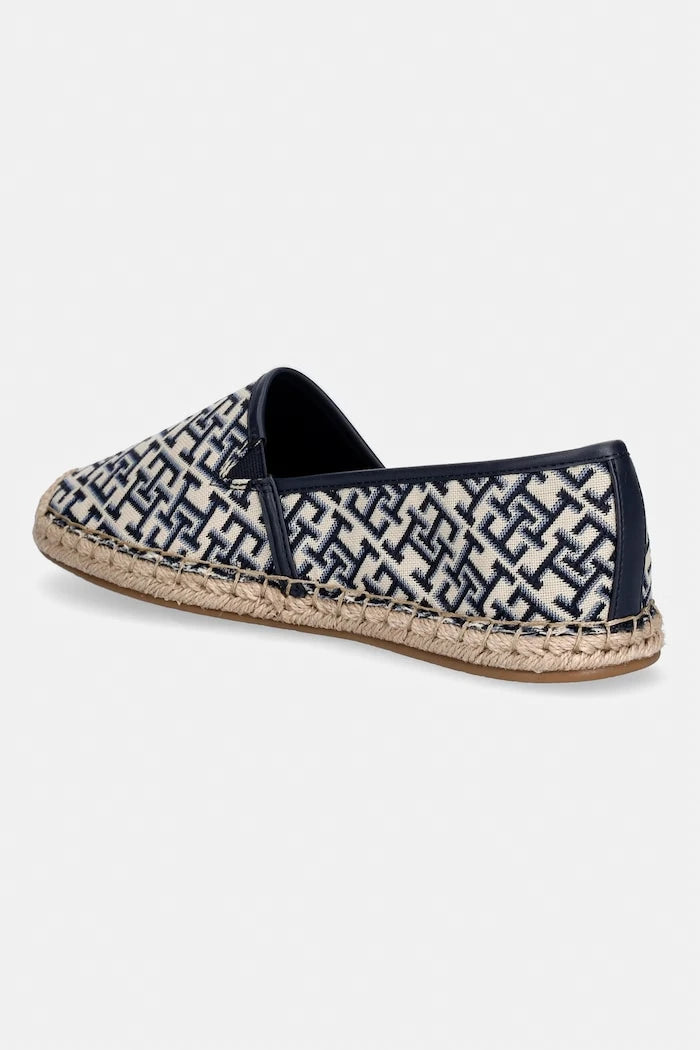 Tommy Hilfiger еспадрили дамски TH MONOGRAM JACQUARD ESPADRILLE