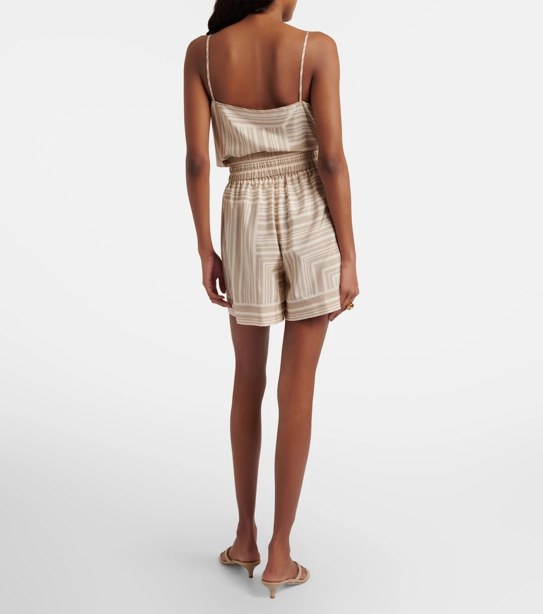 Joseph - Laven checked silk shorts