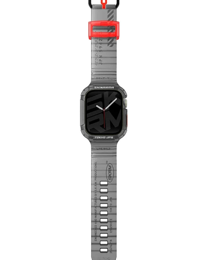 Apple Watch için Skinarma Saido 2in1 Kılıf ve Kordon 45/44 mm