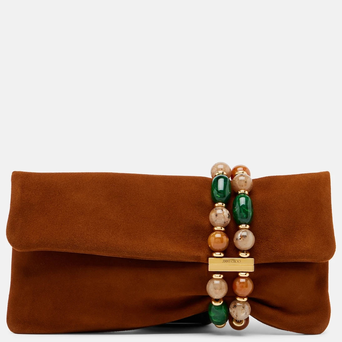 Jimmy Choo - Zandra beaded suede clutch