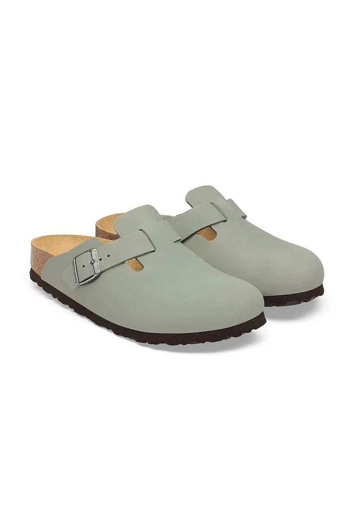 Birkenstock чехли сабо от кожа Boston Oiled Leather