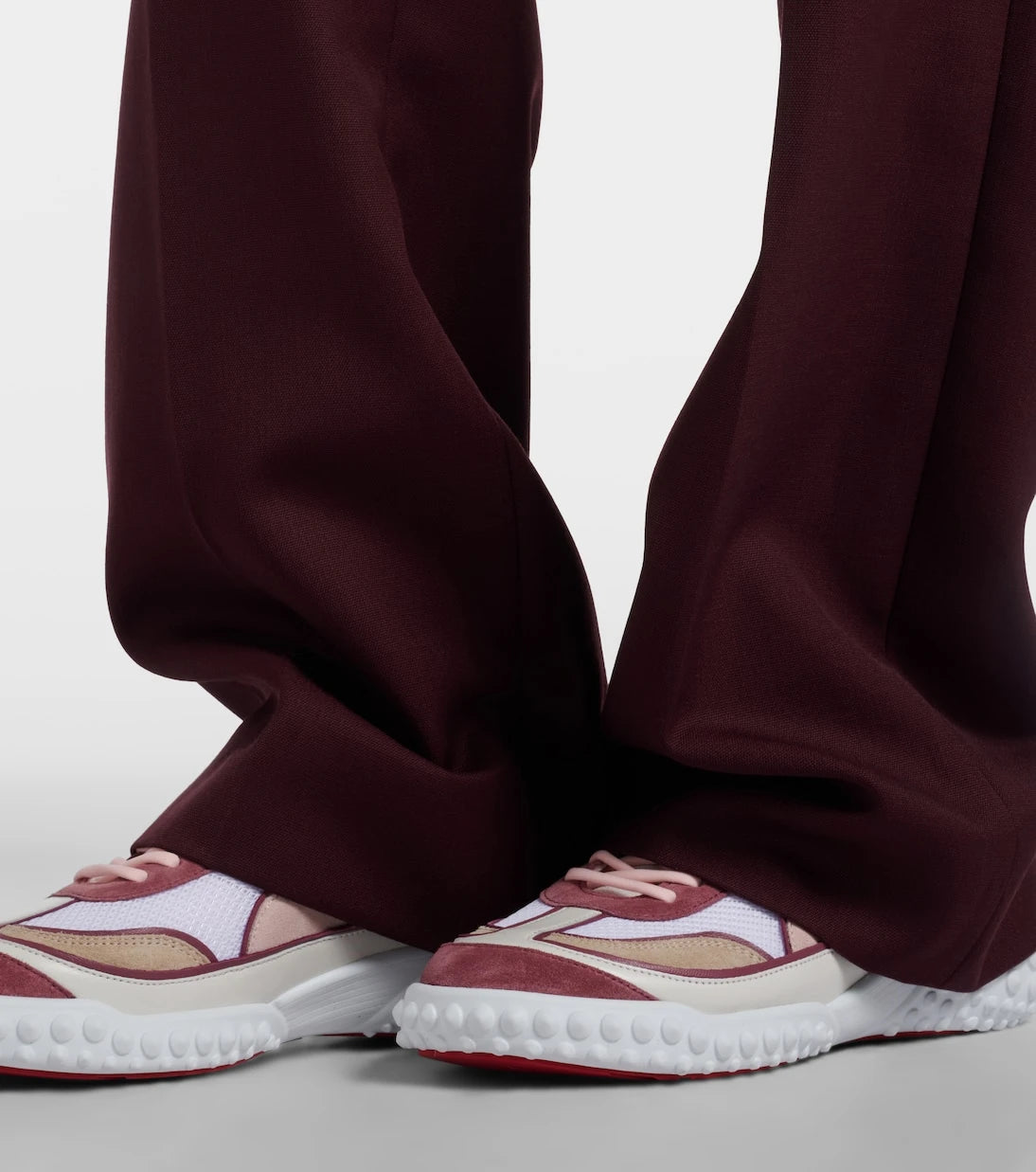 Christian Louboutin - Mara suede and mesh sneakers