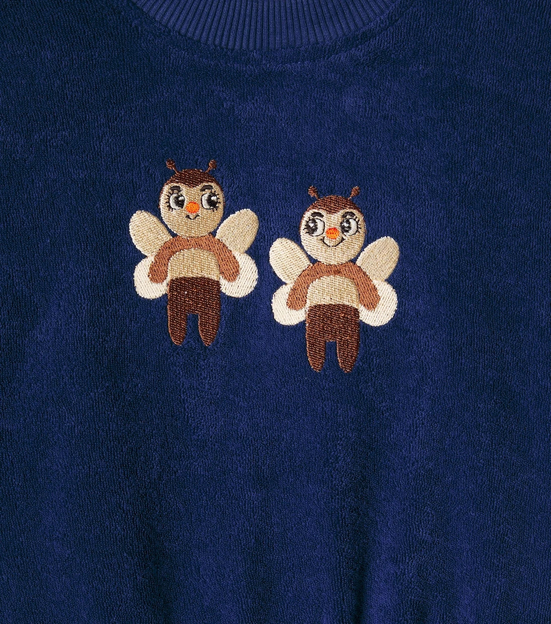 Mini Rodini - Baby embroidered cotton terry sweatshirt