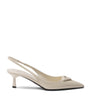 Prada Patent Leather Slingback Pumps 55