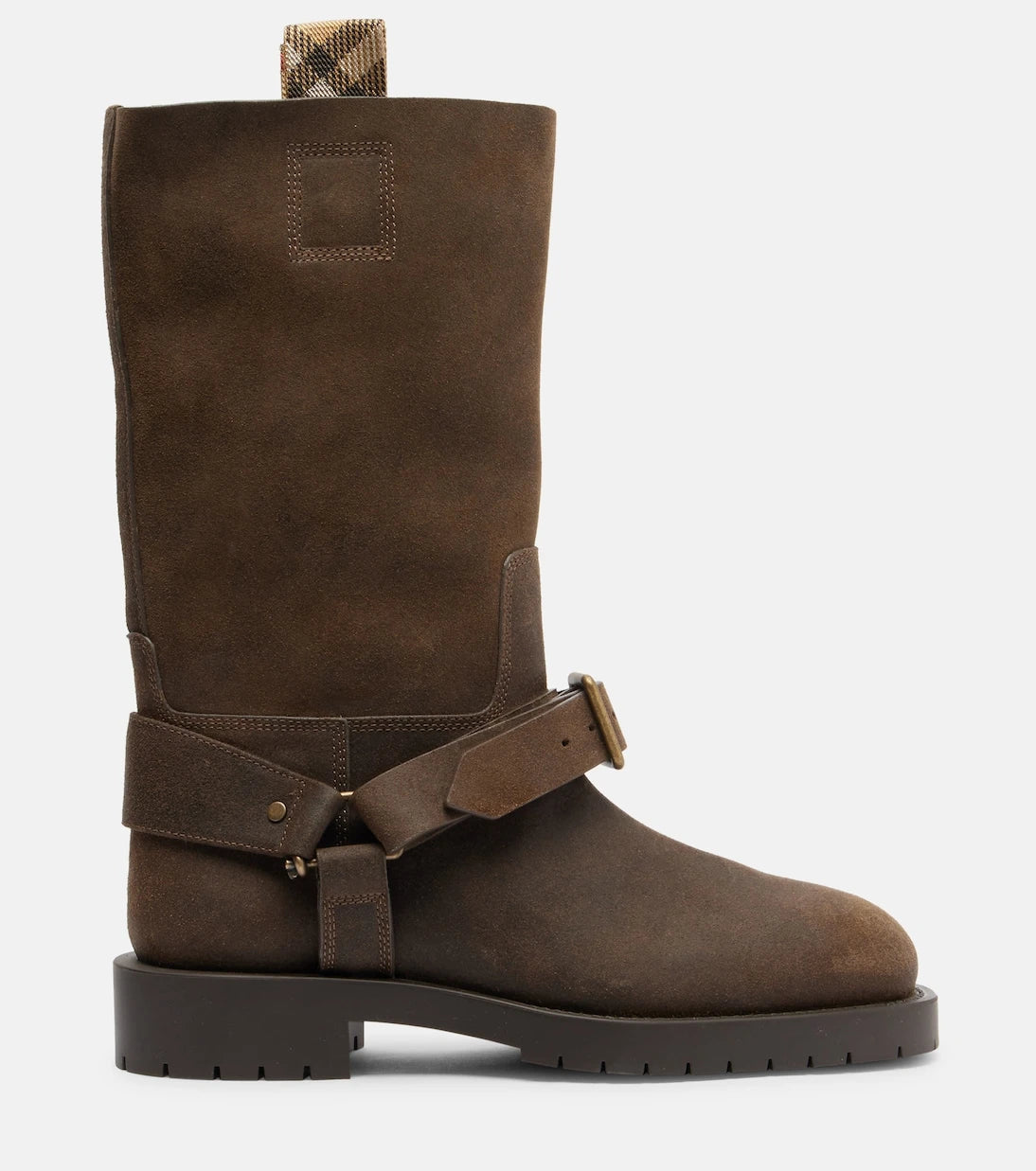 Burberry - Soft Saddle suede knee-high boots