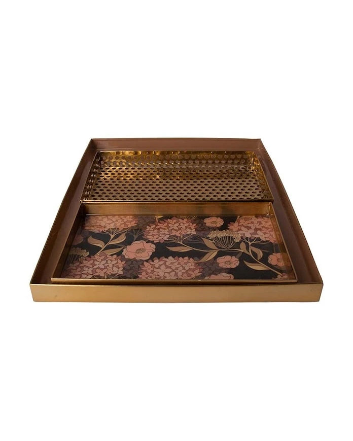 AU Maison Dekoratif Tepsi (2 Parça)