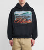 Rhude Black x Harrods Cotton Lago Di Como Hoodie