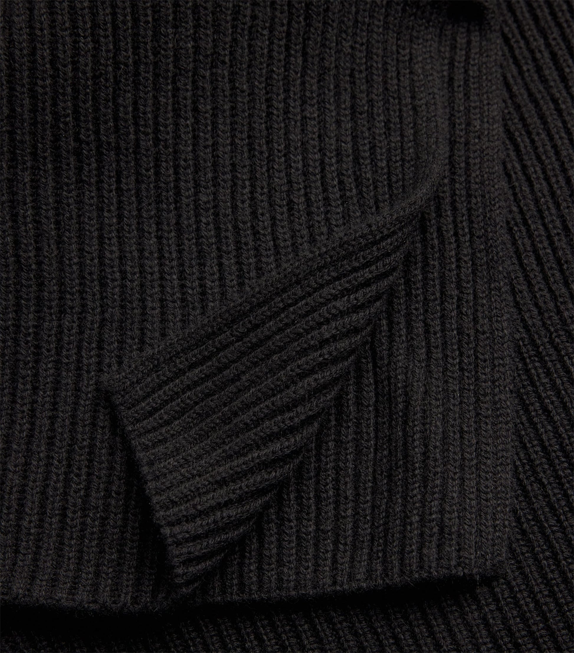 Iris Von Arnim Black Cashmere High-Waist Asina Midi Skirt