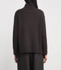 Brown Cashmere Rollneck Sweater