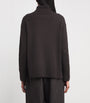 Brown Cashmere Rollneck Sweater
