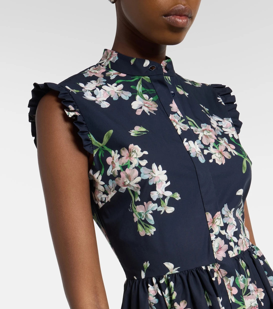 Erdem - Floral cotton midi dress