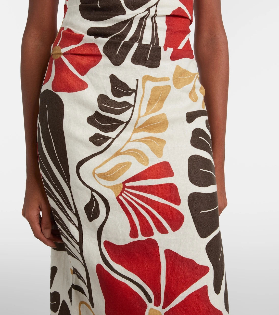 SIR - Julietta floral linen midi dress