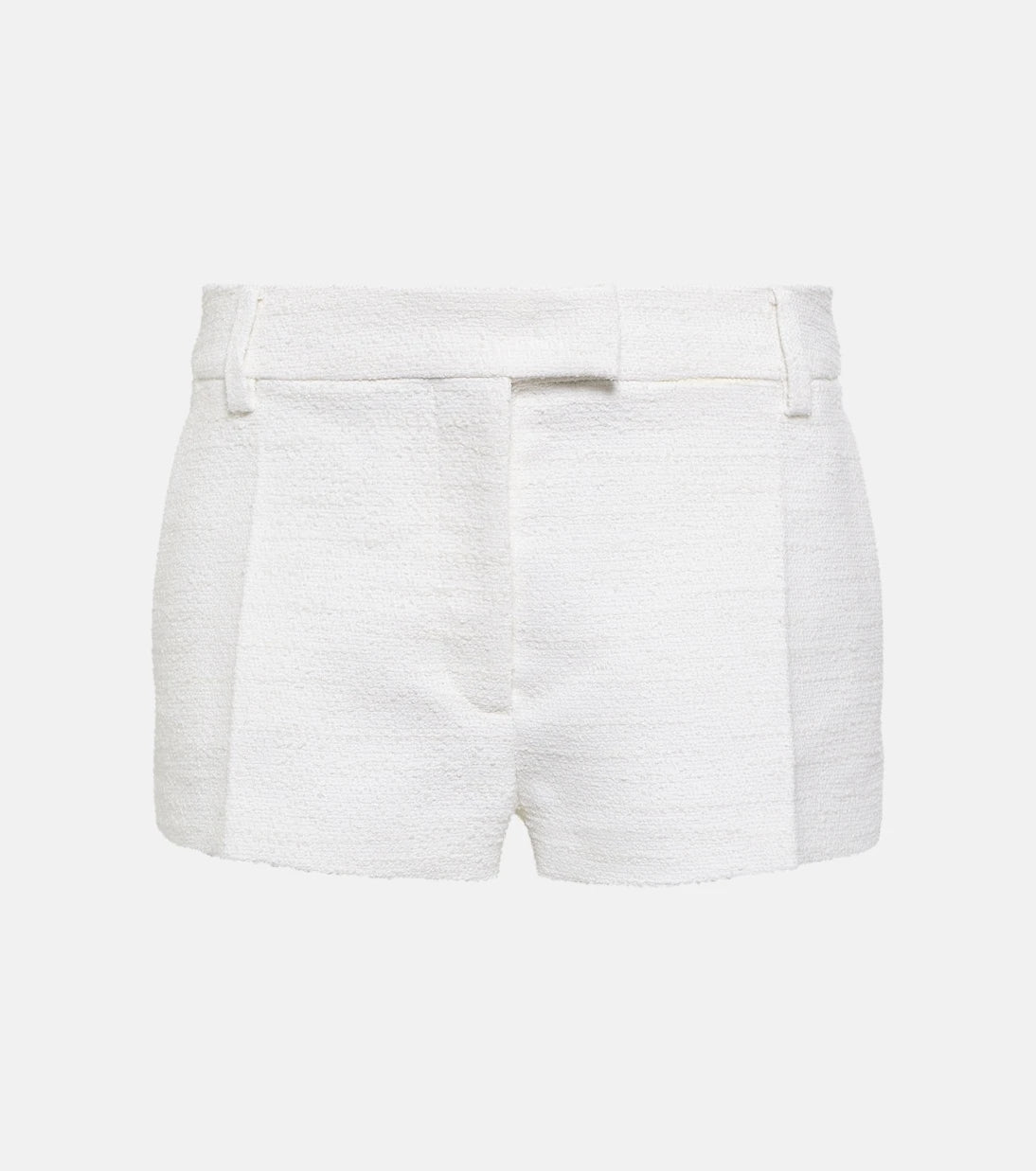 Valentino - Cotton and wool tweed shorts