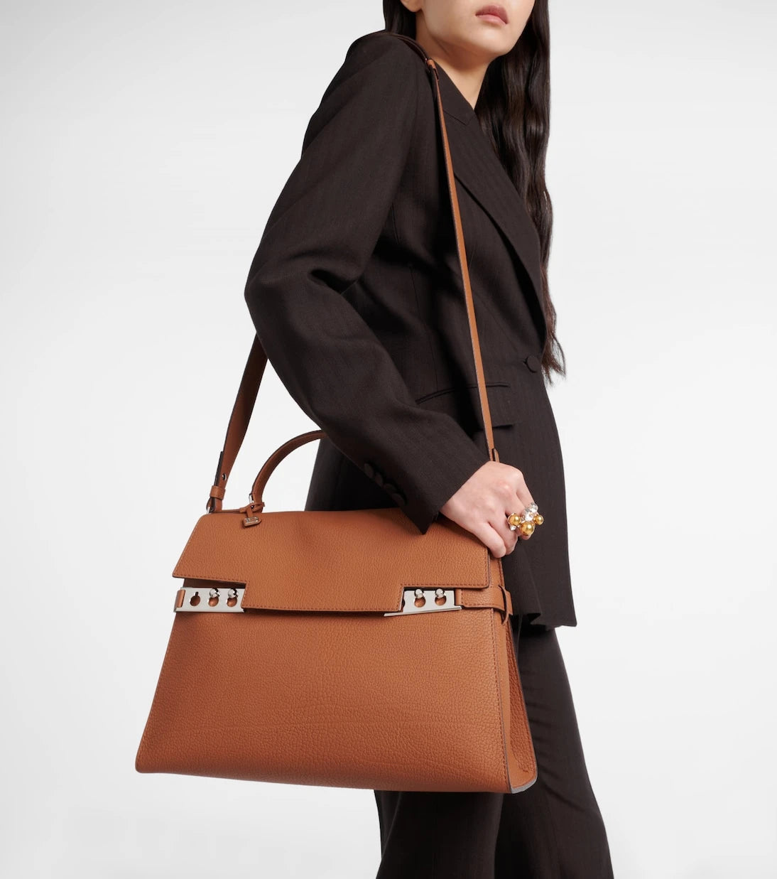 Delvaux - Tempête Large leather tote bag