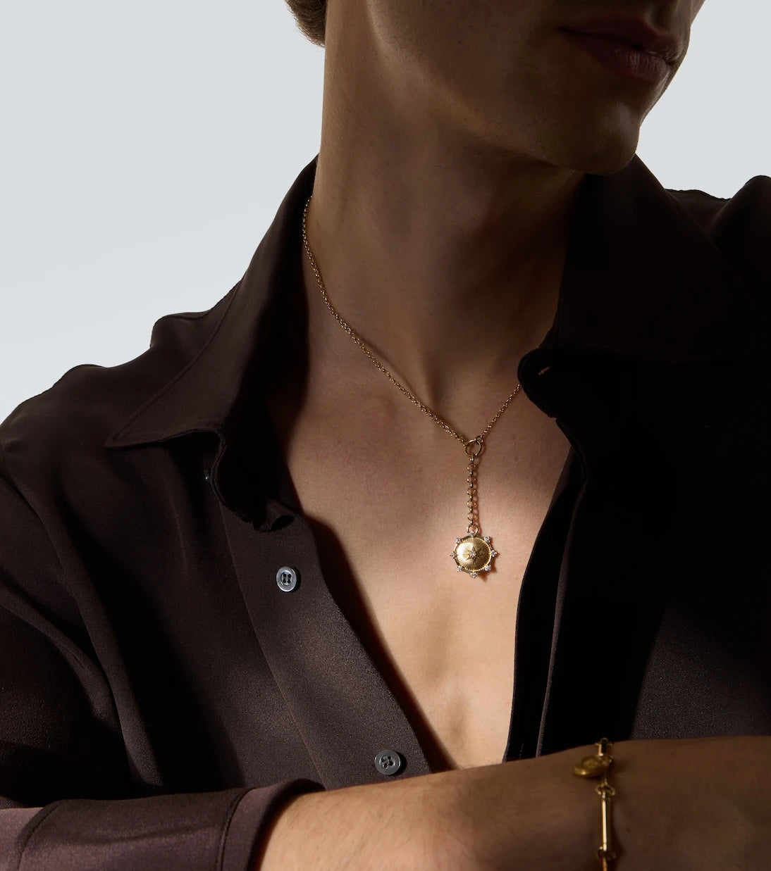 FoundRae - Spark 18kt gold pendant necklace with diamonds