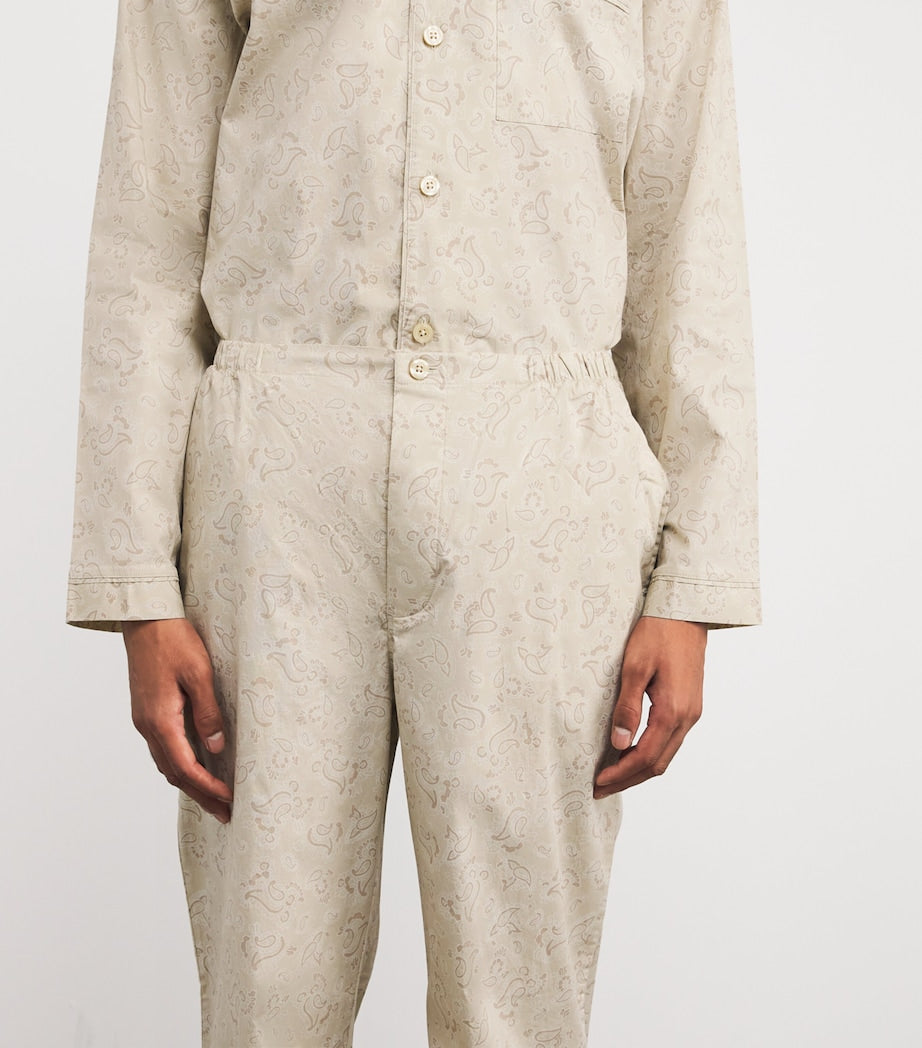 Cotton Poplin Paisley Pyjama Set