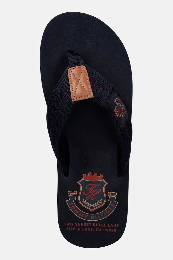 Tommy Hilfiger Erkek Parmak Arası Terlik PATCH HILFIGER BEACH SANDAL