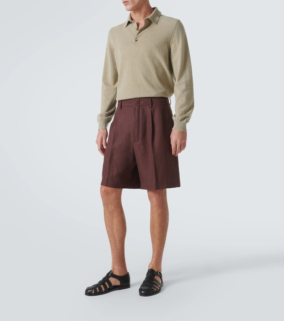 Loro Piana - Joetsu linen Bermuda shorts