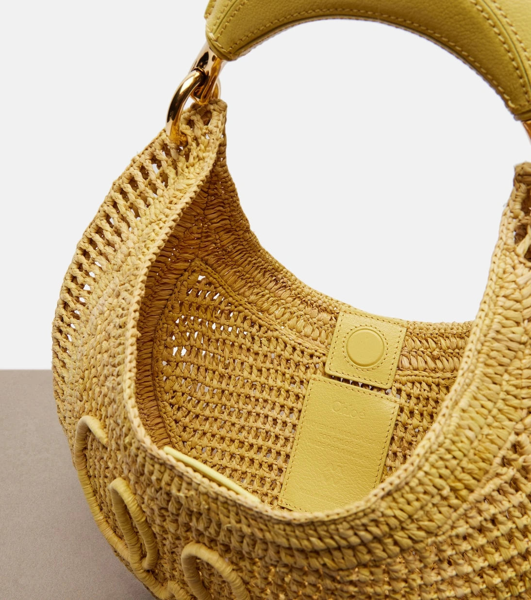 Chloé - Summer Banana raffia shoulder bag