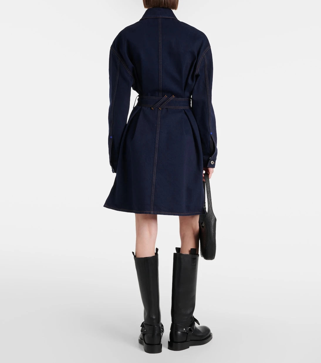 Burberry - Belted denim shirt dress