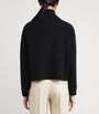 Black Wool-Cashmere Rollneck Sweater