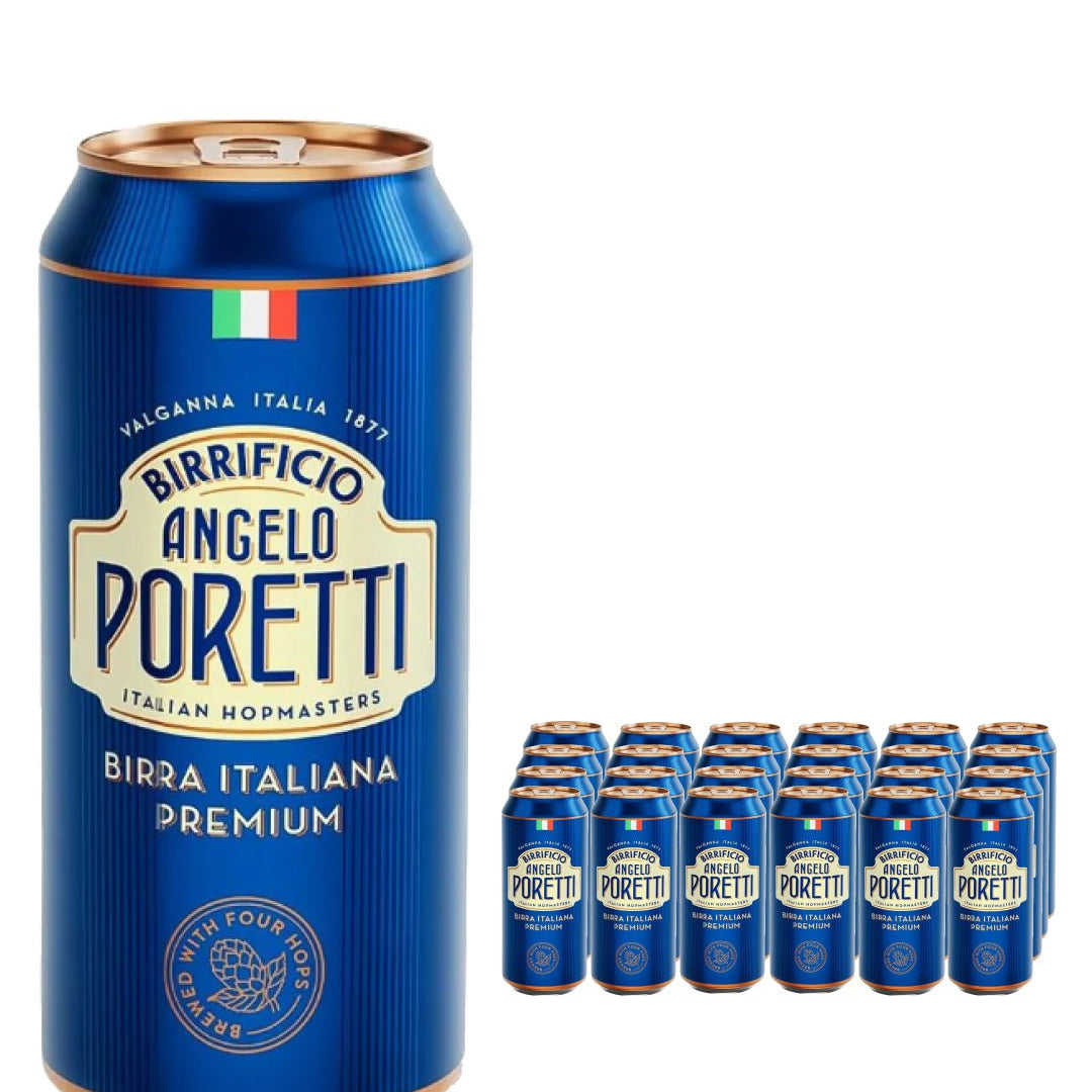 Birrificio Angelo Poretti Italian Lager Beer Can Multipack, 24 x 440 ml