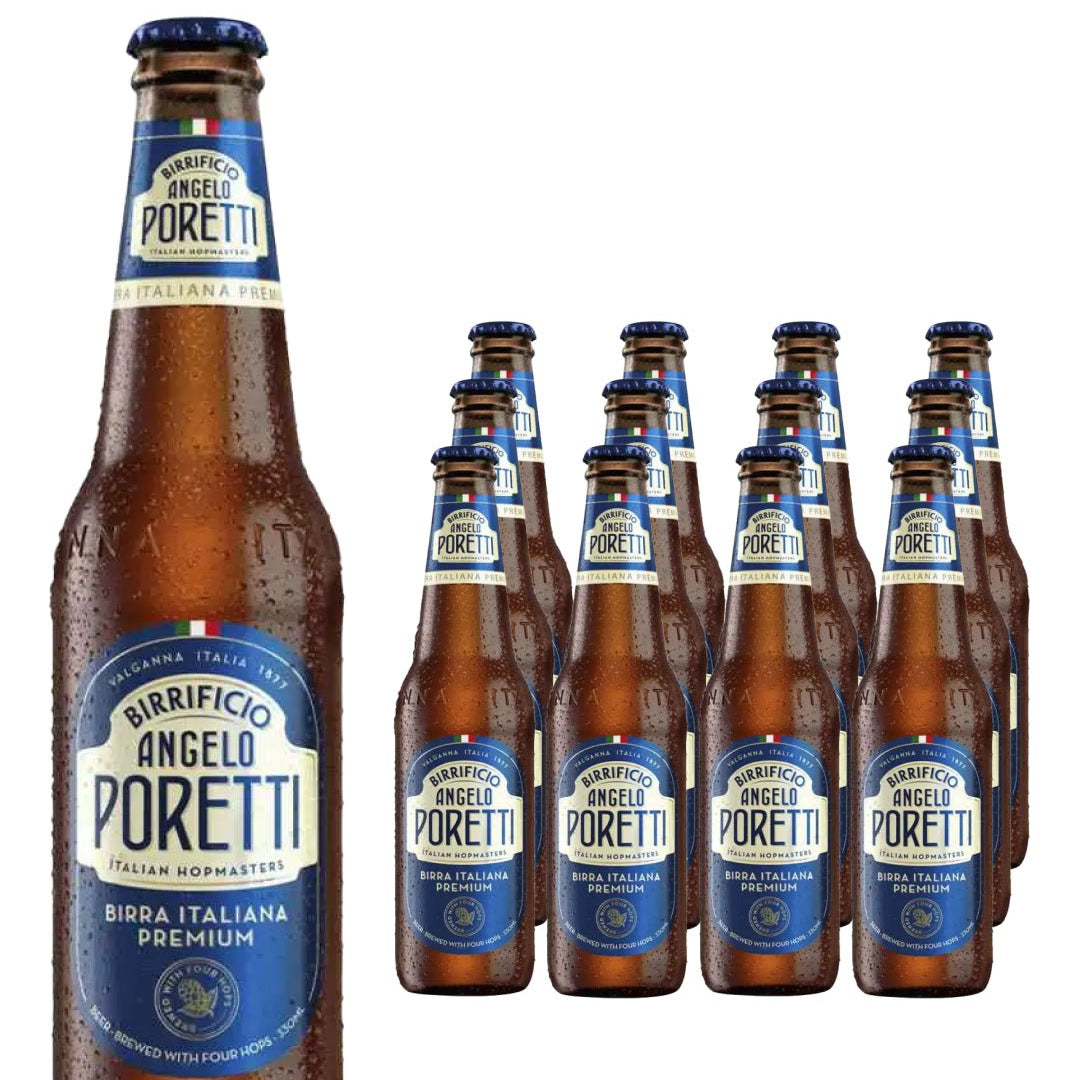 Birrificio Angelo Poretti Italian Lager Beer Multipack, 12 x 330 ml
