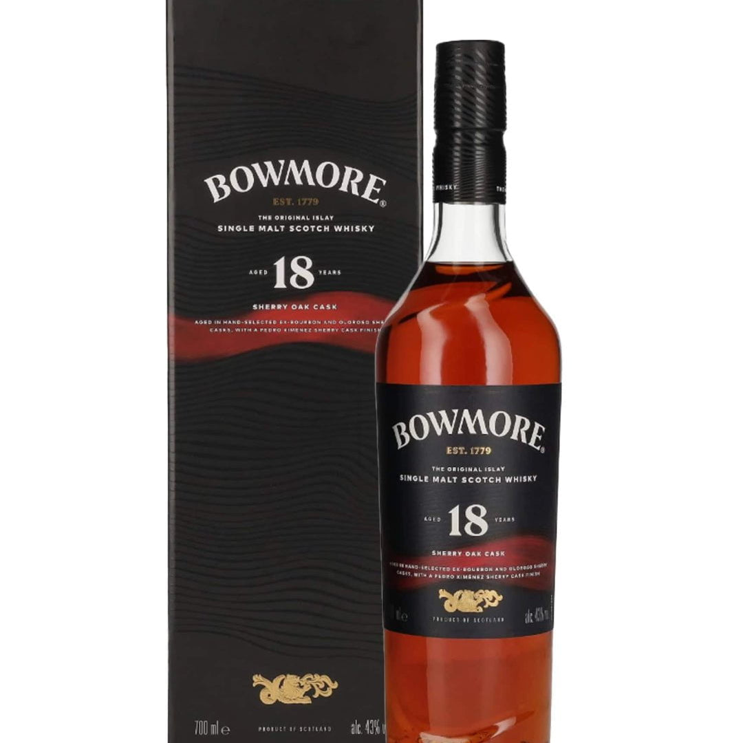 Bowmore 18 Year Old Sherry Oak Cask Islay Single Malt Scotch Whisky, 70 cl