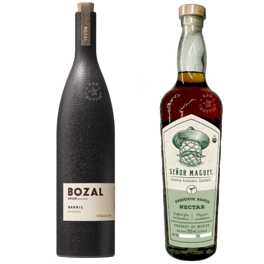 Bozal Barril Mezcal + Señor Maguey Agave Nectar Bundle (750 ml + 700 ml)