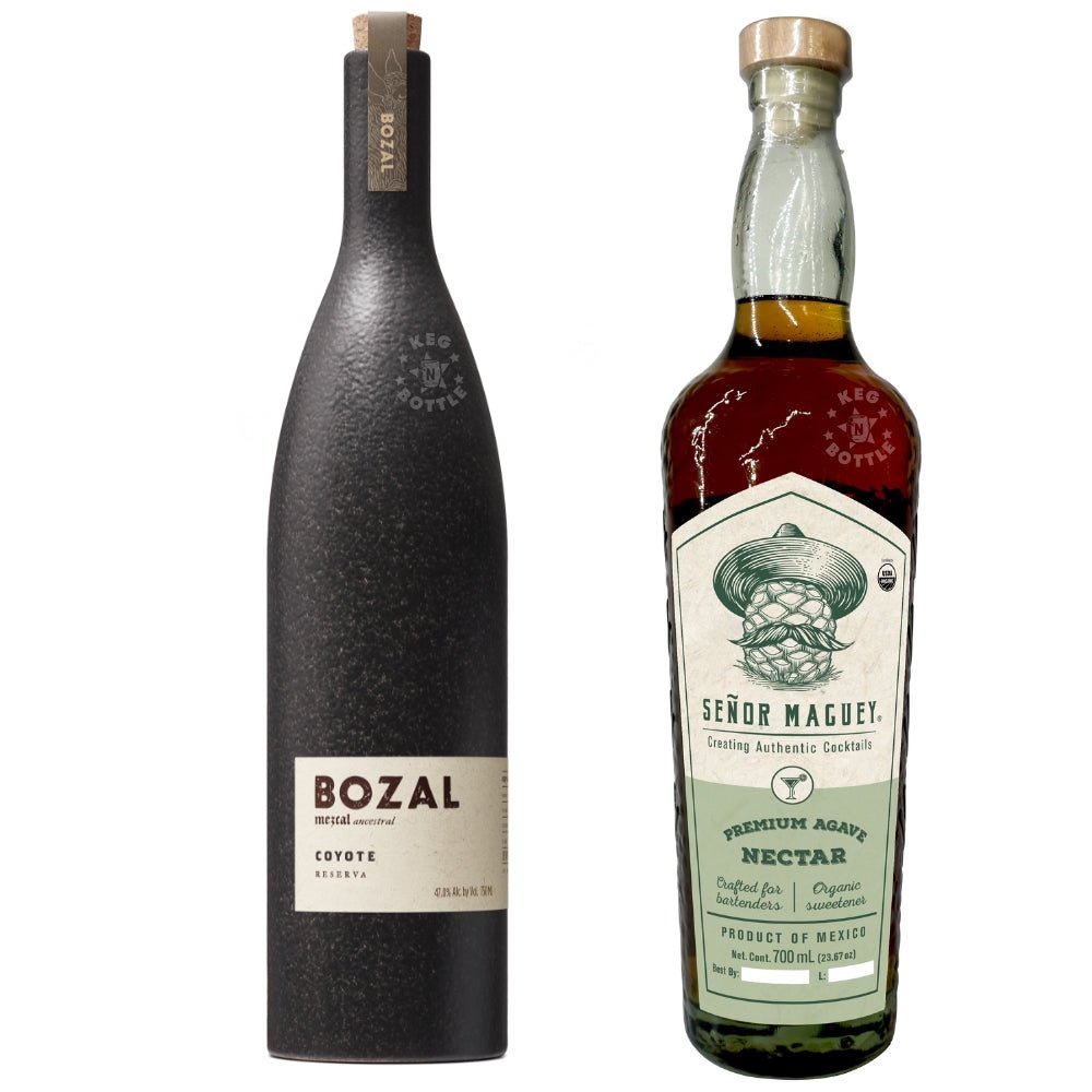 Bozal Coyote Mezcal + Señor Maguey Agave Nectar Bundle (750 ml + 700 ml)