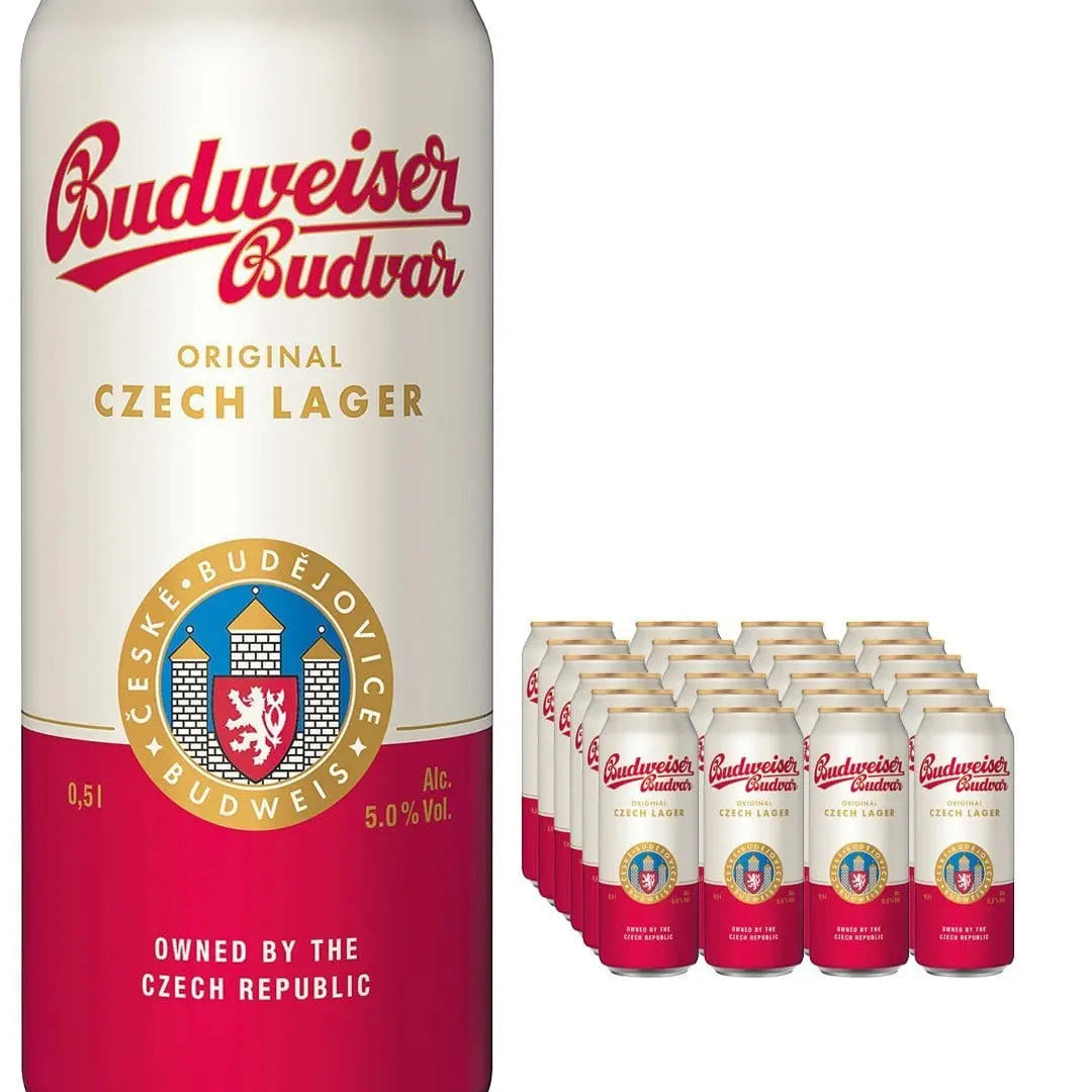Budweiser Budvar Czech Pilsner, 24 x 500 ml