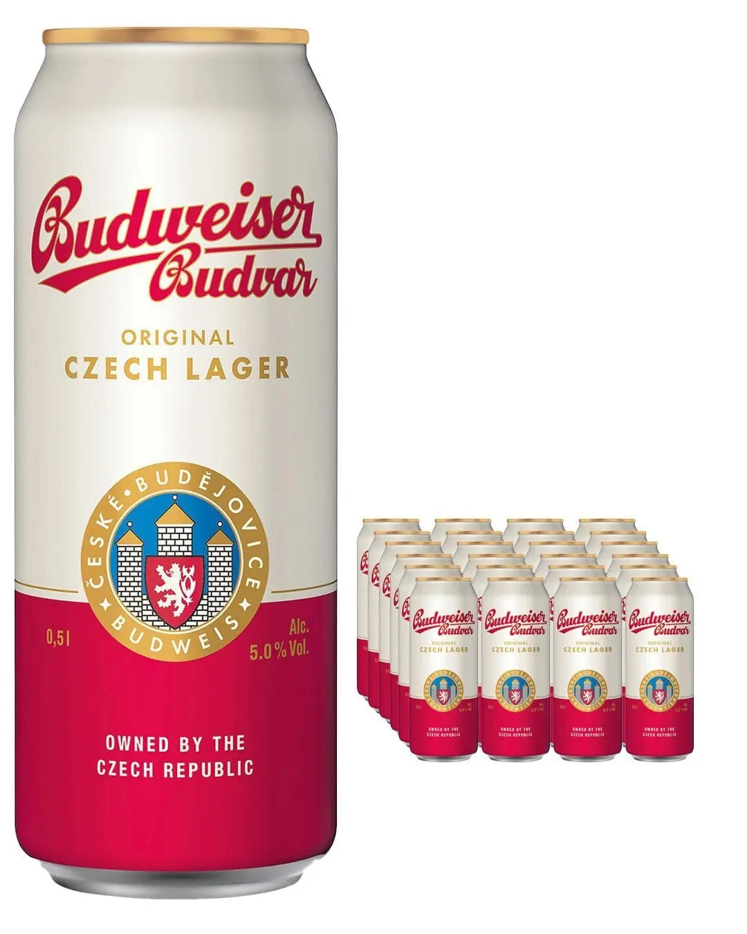 Budweiser Budvar Czech Pilsner, 24 x 500 ml