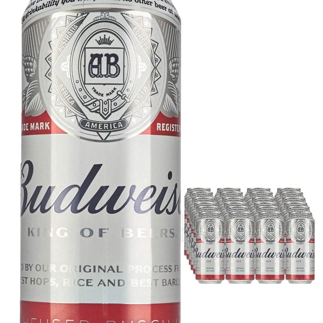 Budweiser Premium Lager Beer Can Multipack, 24 x 440 ml
