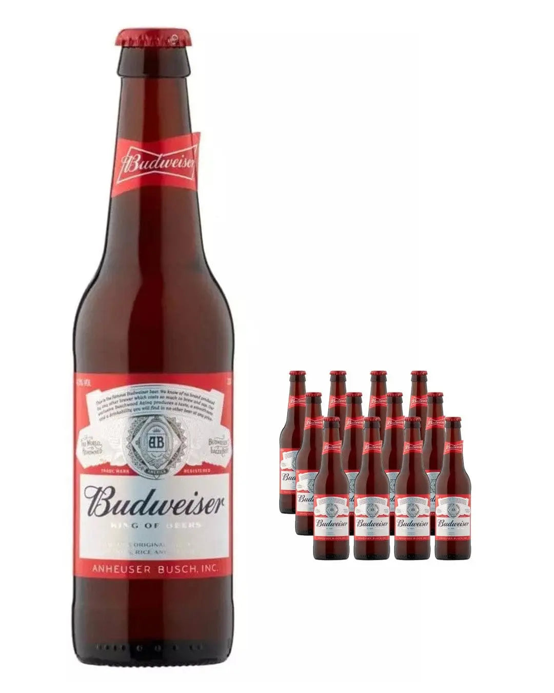 Budweiser Premium Lager Bottle Multipack, 12 x 300 ml