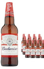 Budweiser Premium Lager Bottle Multipack, 12 x 660 ml