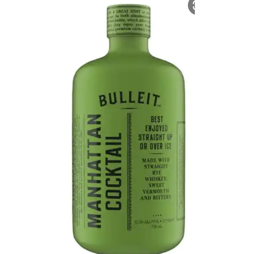 Bulleit Manhattan Cocktail Rye Whiskey (375 ml)