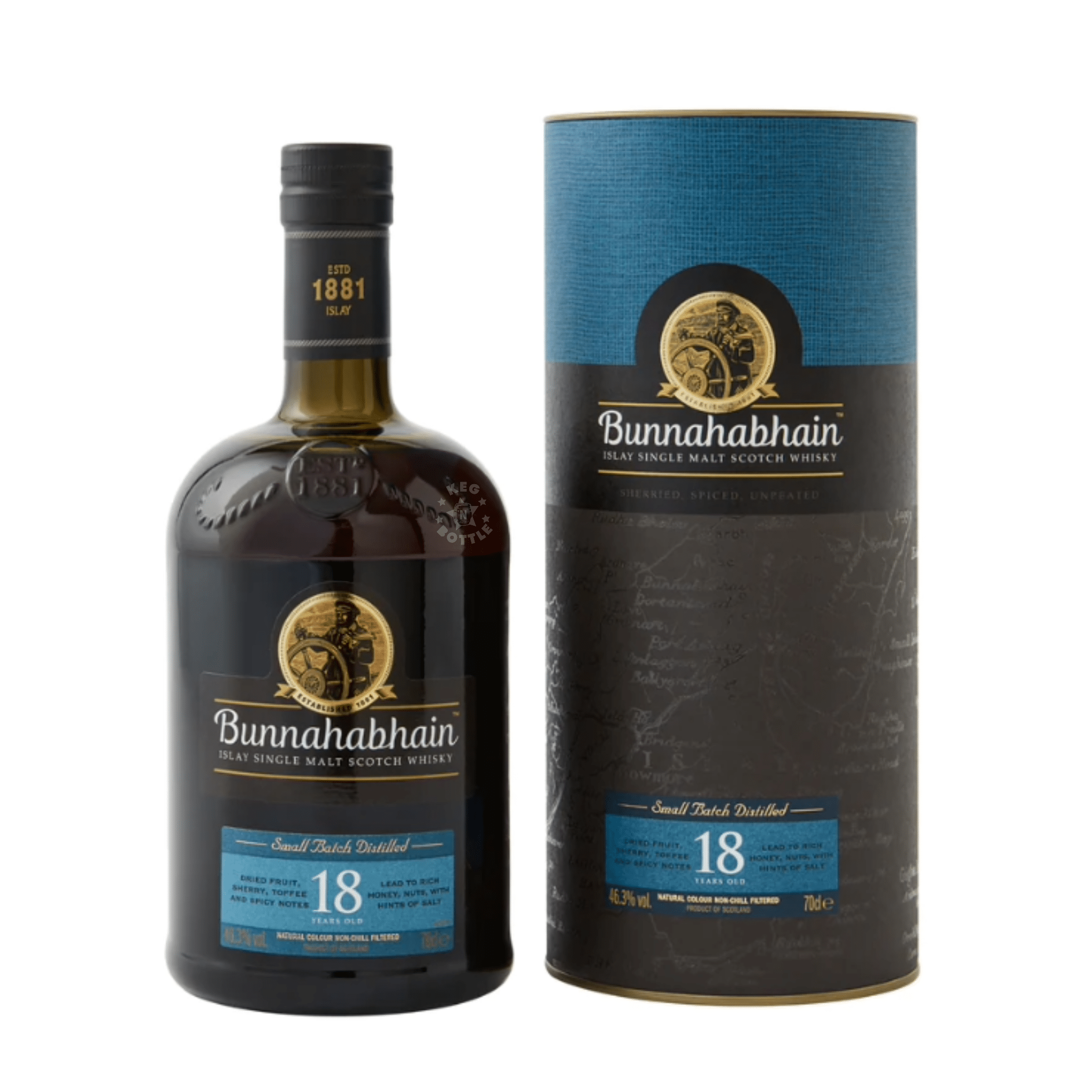 Bunnahabhain 18 Year Single Malt Scotch Whiskey (750 ml)