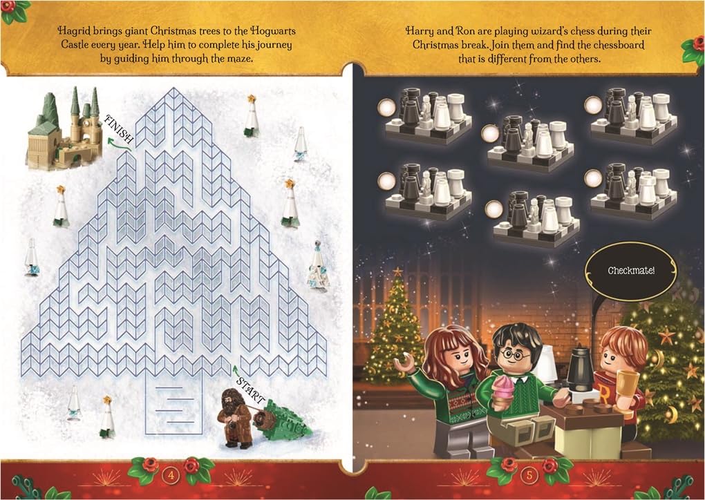 Buster Books - Lego Harry Potter Magical Christmas Figure Toy English Activity and Story Book