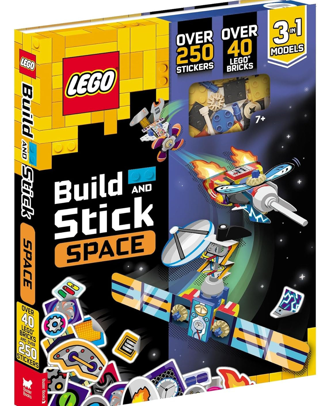 Buster Books - Lego Build and Stick Figure Toy English Activity and Story Book