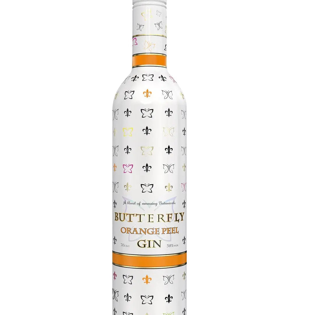 Butterfly Orange Peel Gin, 70 cl