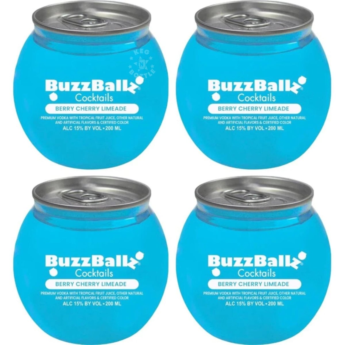 BuzzBallz Berry Cherry Limeade RTD Cocktails (4pk) (200 ml)