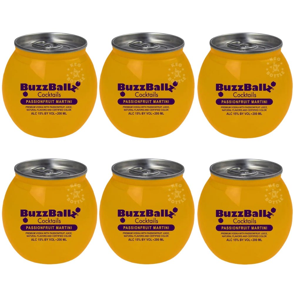 BuzzBallz Cocktails Passionfruit Martini - 6 Pack (6 x 200 ml)