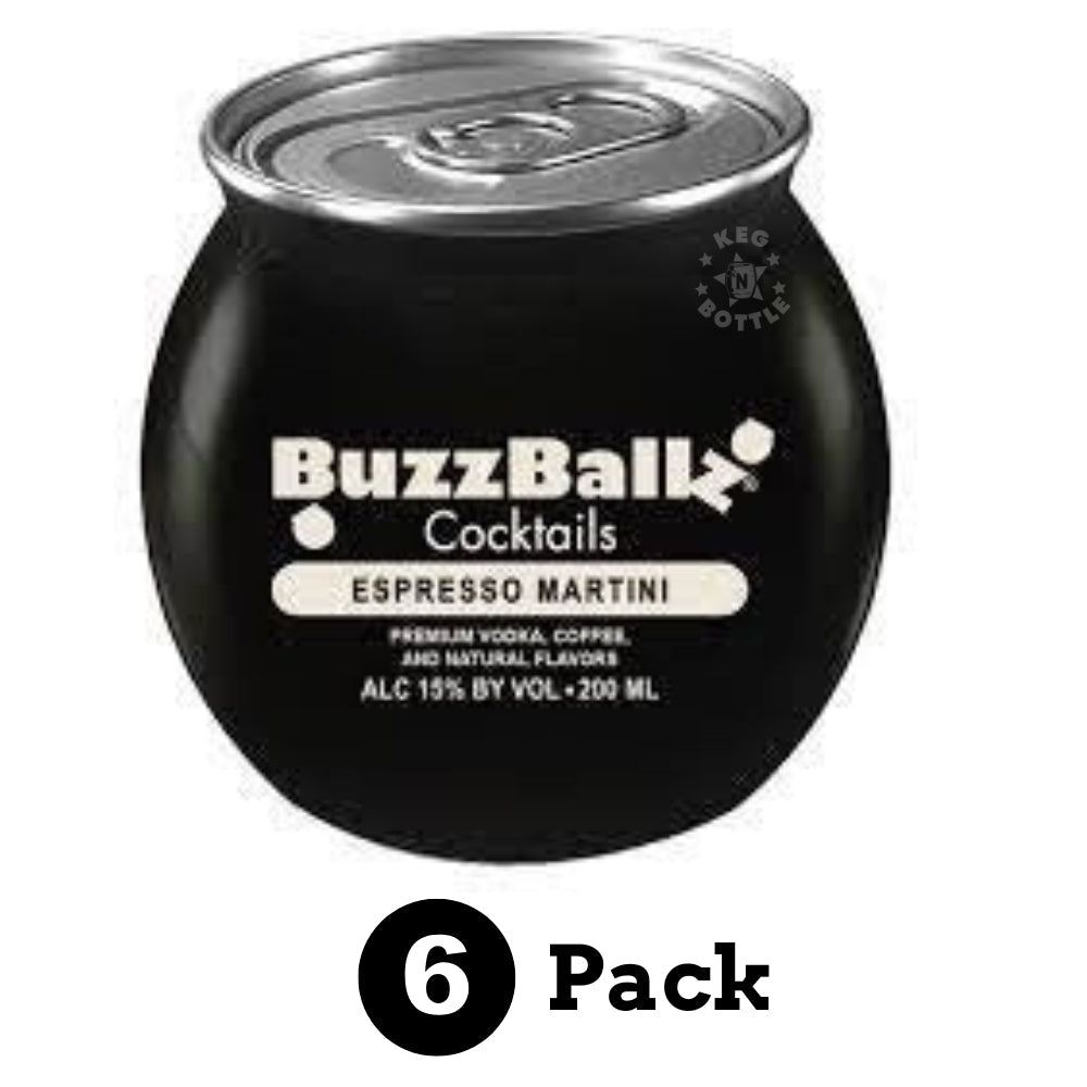 BuzzBallz Espresso Martini 6-Pack (200 ml x 6)