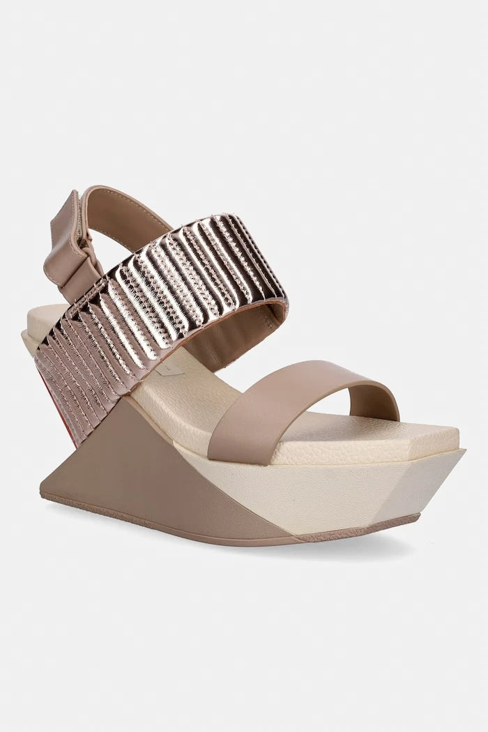 United Nude Deri Dolgu Topuk Sandalet Delta Wedge Puffier
