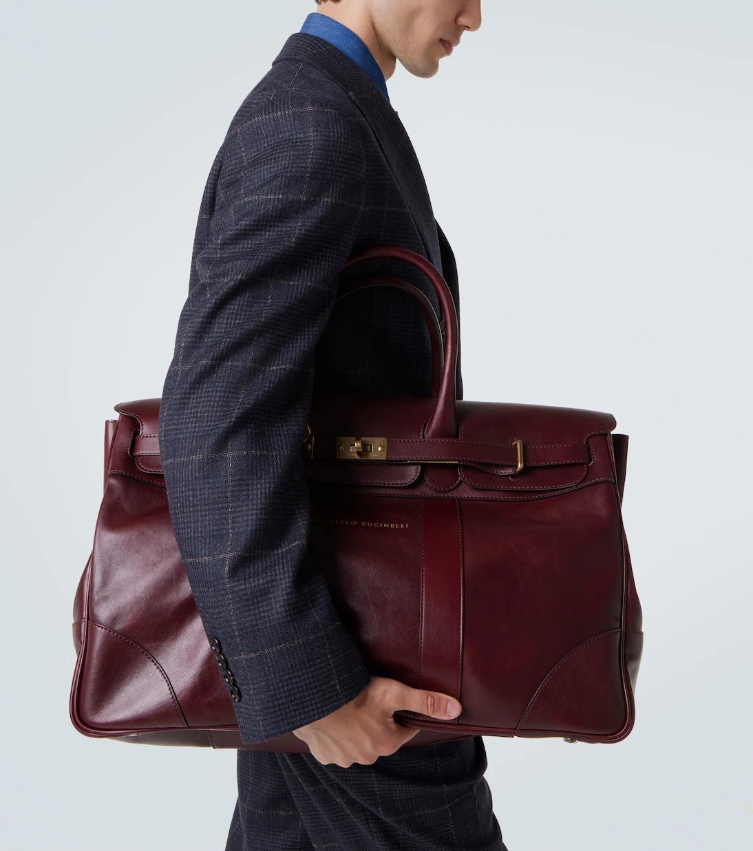 Brunello Cucinelli - Leather duffel bag
