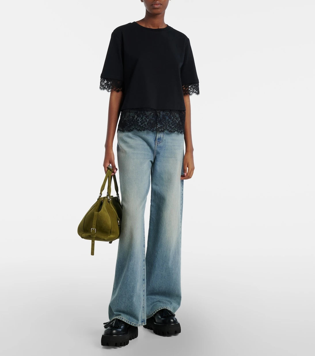 McQueen - Farringdon Medium suede tote bag