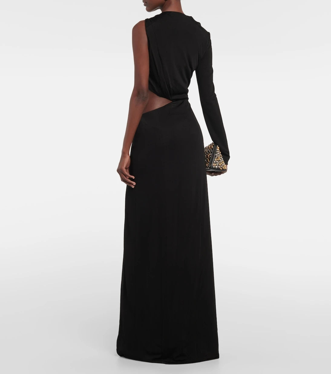 Galvan - Cutout one-shoulder gown