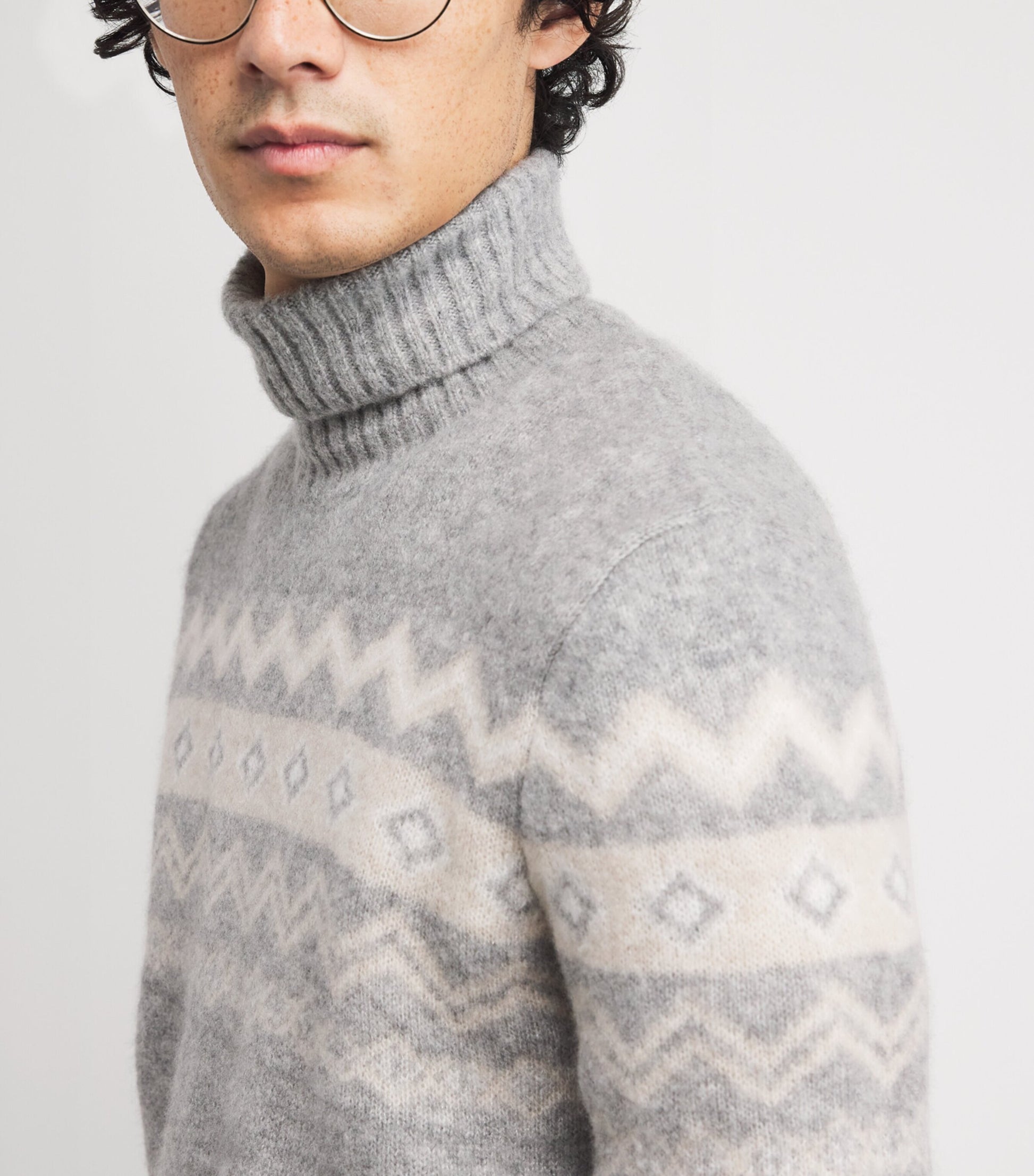 Eleventy Multi Cashmere-Blend Jacquard Sweater