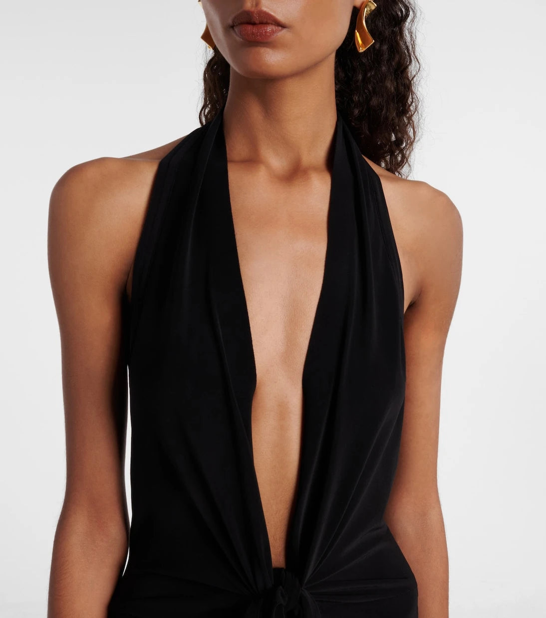 Norma Kamali - Halterneck maxi dress